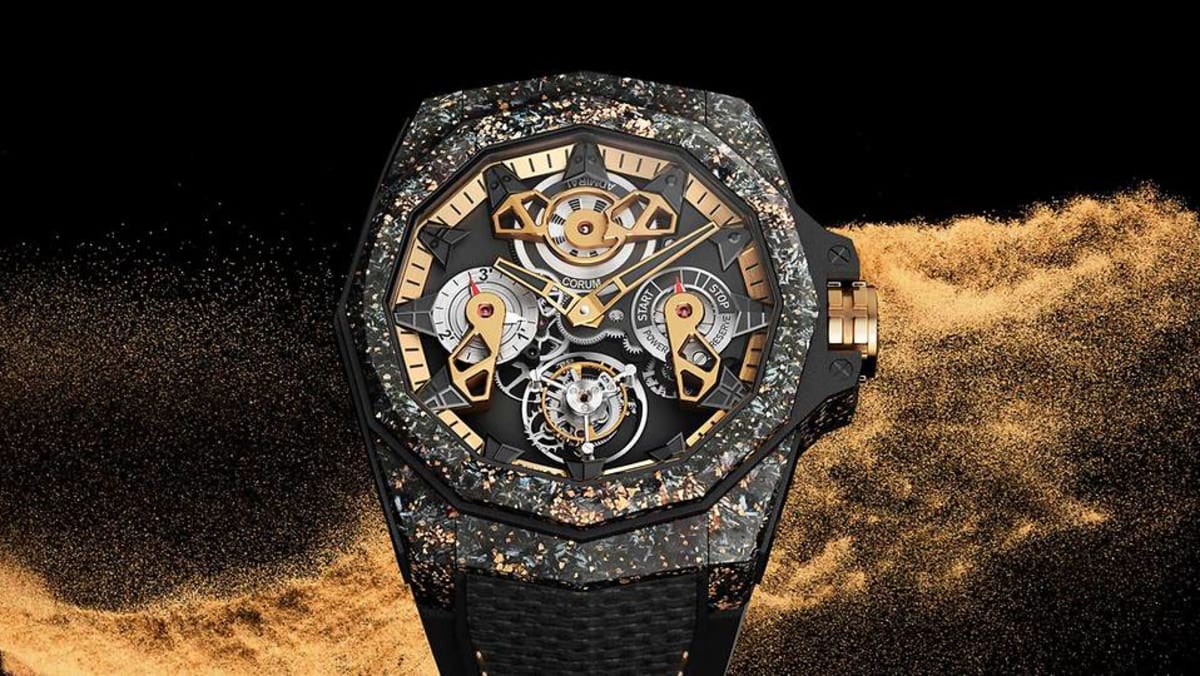 What happens when you sprinkle gold dust on a carbon watch? - CNA