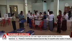 First phase of voting ends in Myanmar election 
