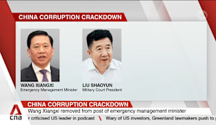 China removes emergency management minister, head of military court amid corruption crackdown