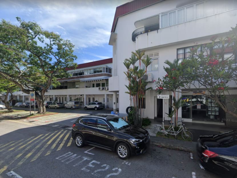 A view of Eng Watt Street where 13 people living there have been found to have Covid-19.