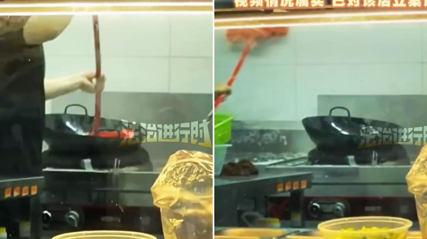 广东网红粥店被爆用扫把洗锅 当局介入调查