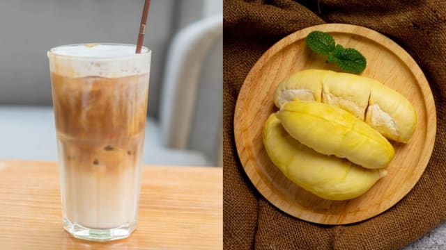 食谱：榴梿拿铁咖啡