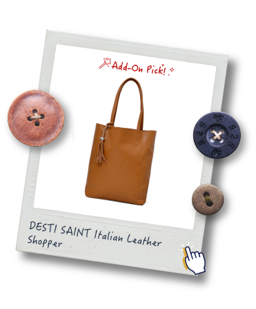 DESTI SAINT Italian Leather Shopper