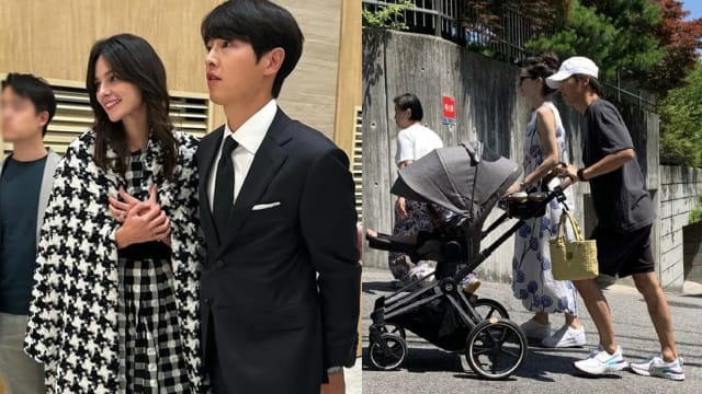 宋仲基一家散步被巧遇　婴儿车意外引关注