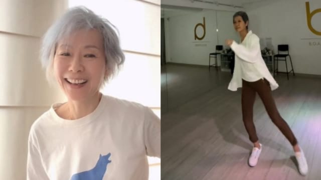 60岁叶童炫舞技　身姿柔软状态佳
