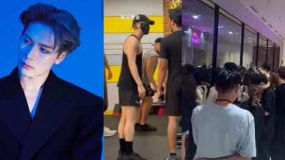 Fans Of Jackson Wang Gather Outside KL Gym To Watch Him Work Out