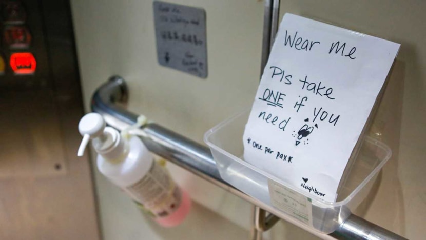 ‘Proud this person is in our block’: Residents touched by gesture of neighbour who put masks, sanitisers in lifts