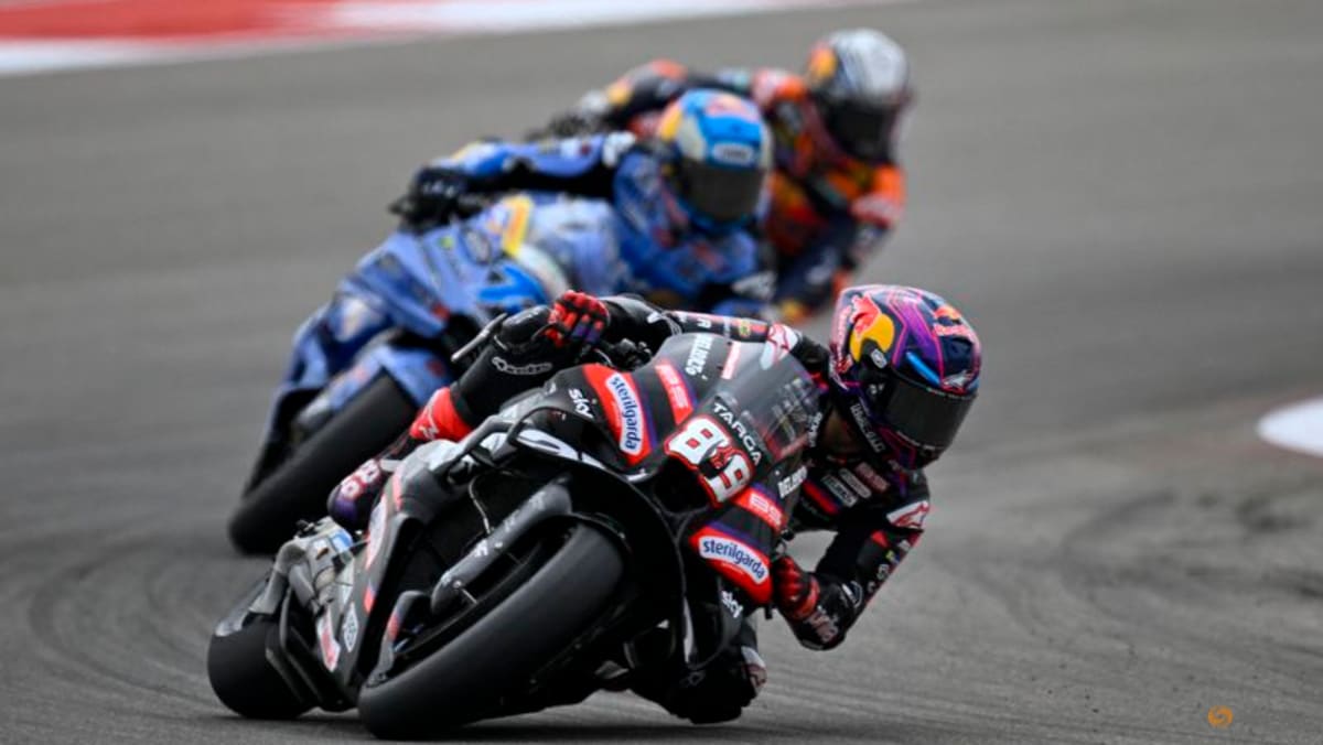 Aprilia Racing's Martin wins US MotoGP sprint, Bezzecchi crashes