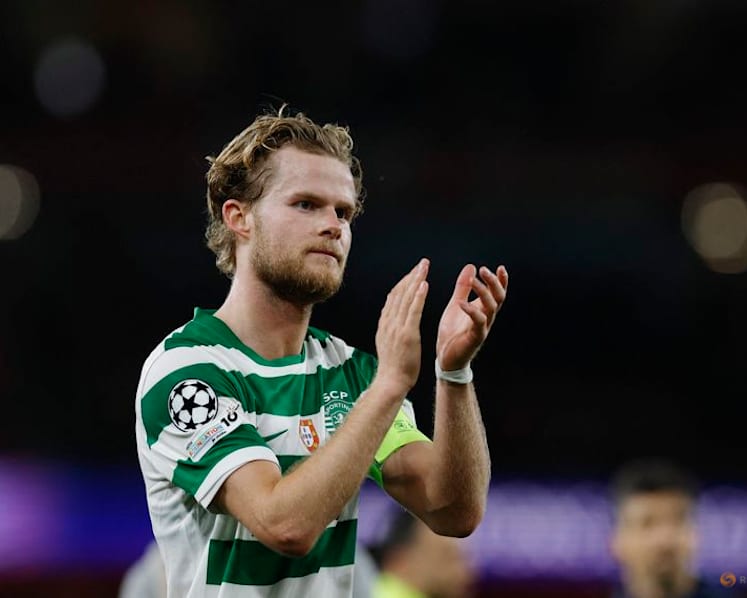 Atletico Madrid sign Denmark midfielder Hjulmand from Sporting