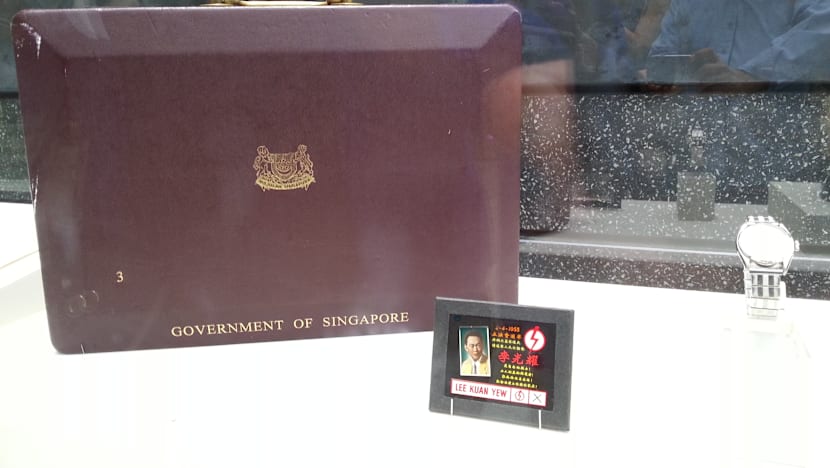Mr Lee Kuan Yew’s red box on display at National Museum