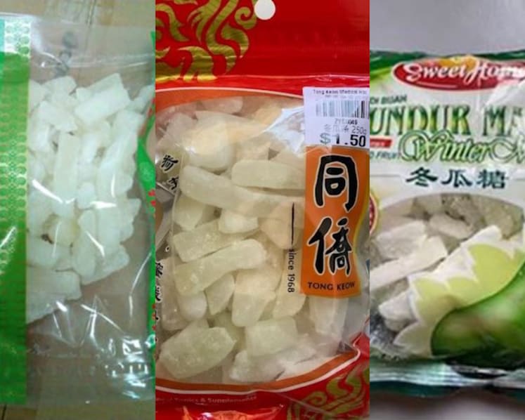 Winter melon products, mainly from Malaysia, recalled by authorities for excessive allergen