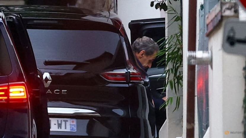 France’s former President Sarkozy departs prison under supervision, pending appeal