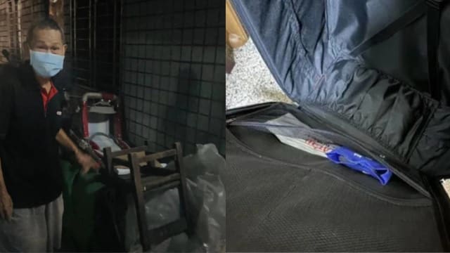 废弃行李箱藏逾8万台币 回收翁等八天没人领