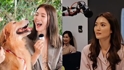 Mediacorp Actress Cheryl Chou Sounds So Much Like A Dog When She Barks, Real Dogs Are Reacting To Her 