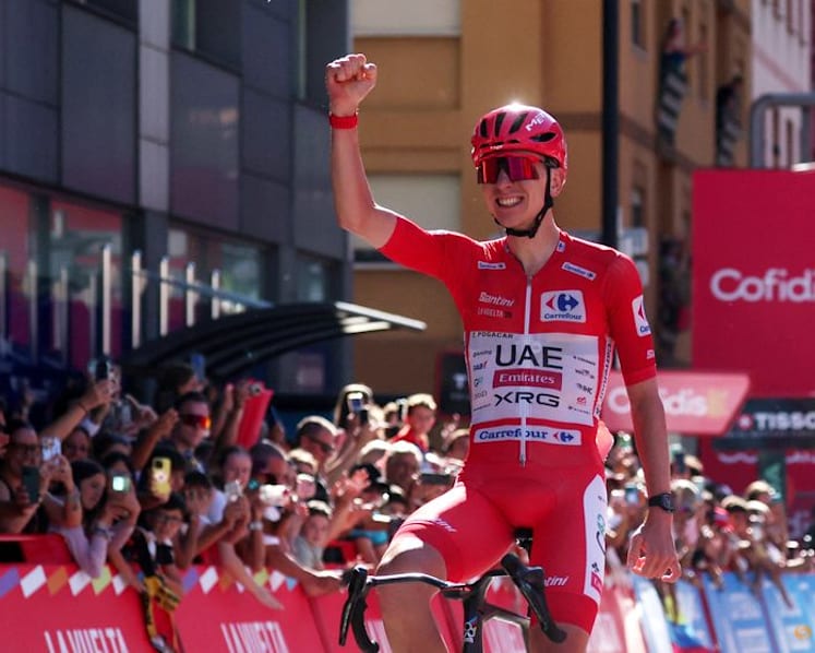 Pogacar's 50-km solo raid delivers Vuelta stage four win in Andorra