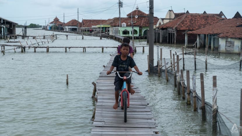 Deserted villages, power cuts: Java’s sinking coast hits residents hard, as Prabowo plans 700km sea wall