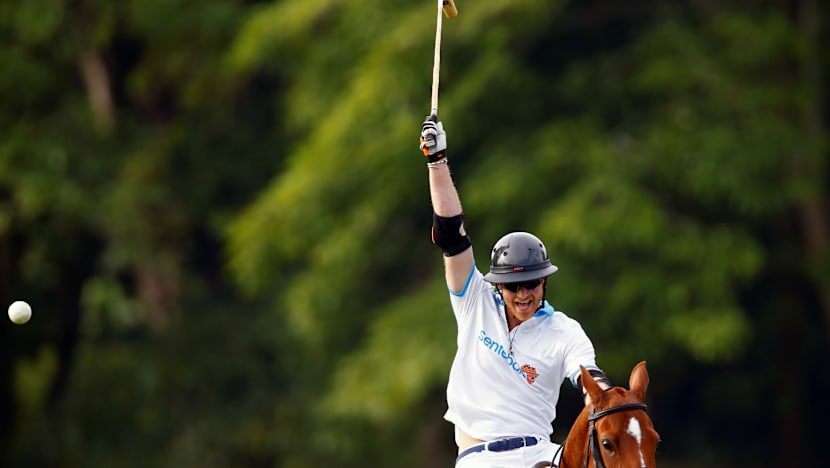 Prince Harry rounds off Singapore visit with charity polo match