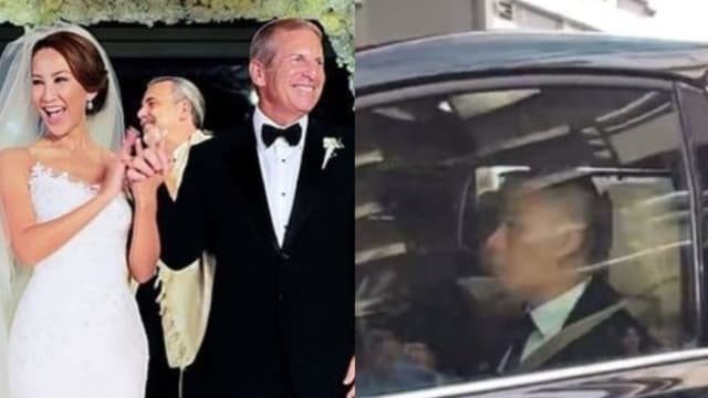 Bruce和女儿们一身黑现身灵堂　现场掀暴动！
