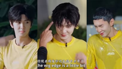 Chinese Actor’s Wig Gets Blasted Off By Water On Variety Show