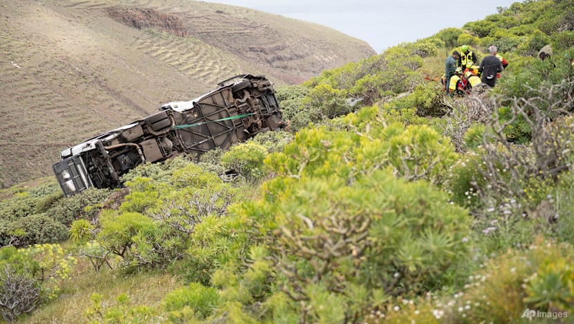 British tourist killed as bus crashes into ravine on Spanish island