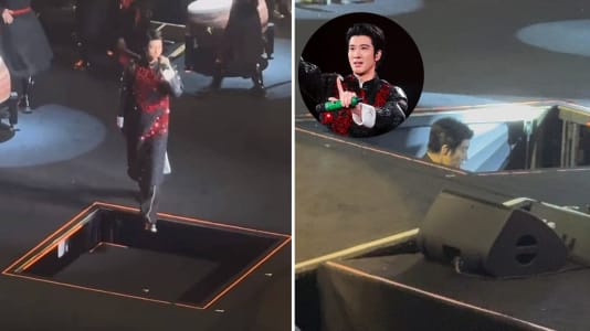 Wang Leehom Yells At Crew After Nearly Falling Off Stage During Hangzhou Concert