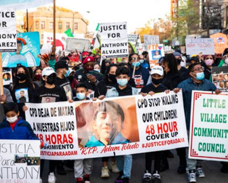 Vigil, 'peace walk' in Chicago after police shooting of boy