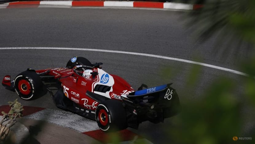 Leclerc completes sweep of Monaco practice, Hamilton crashes