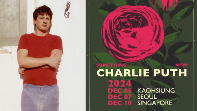 Charlie Puth 12月10日新加坡开唱