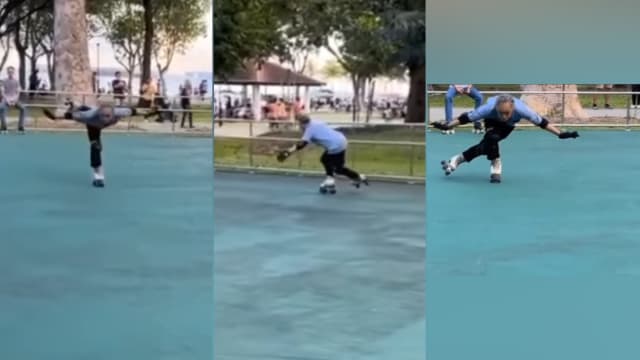 每周精选：阿公身手不输少年 东海岸公园秀花式滑轮