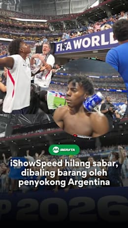 Bintang YouTube iShowSpeed kelihatan cuba menenangkan