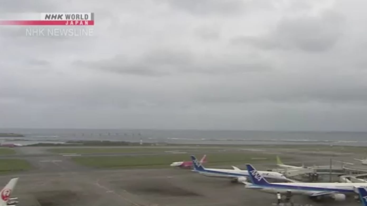 日本南部严防强台风 冲绳县预料遭强风暴雨侵袭