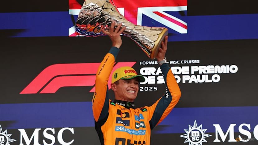 Norris wins in Brazil to go 24 points clear at top