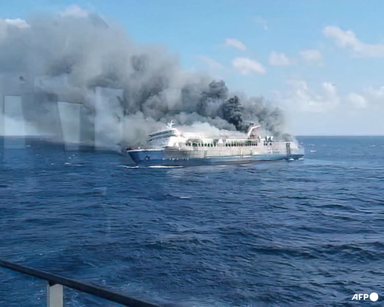 Five dead, 41 missing in Indonesia ferry fire