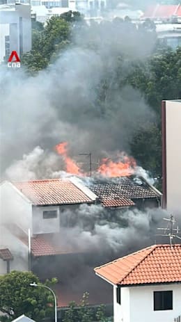 Person taken to hospital after fire at house on Simon Lane