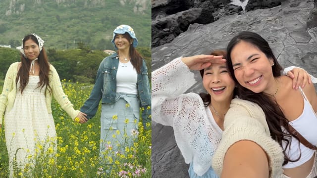 被“When Life Gives You Tangerines”故事感动，陈秀环母女来一趟济州岛母亲节旅行