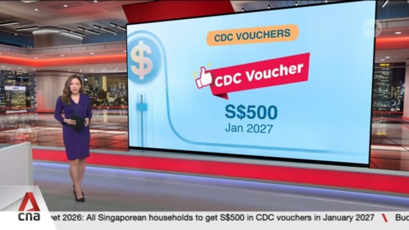Budget 2026: All Singaporean households to get S$500 in CDC vouchers in January 2027