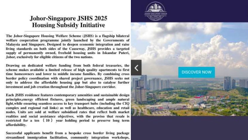Police warn of scam involving 'JB-Singapore housing subsidy' Police warn of scam involving 'JB-Singapore housing subsidy'