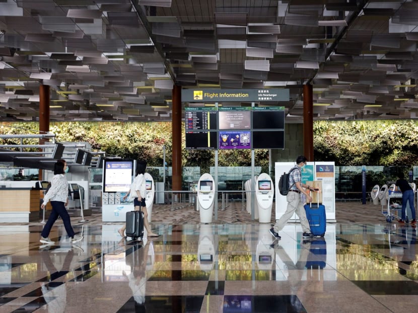 The visit by infected cases to the Heavenly Wang cafe at Changi Airport Terminal 3 Public Area occurred on Oct 22 between 7.05am and 7.40am. The visit by infected cases to the Heavenly Wang cafe at Changi Airport Terminal 3 Public Area occurred on Oct 22 between 7.05am and 7.40am.