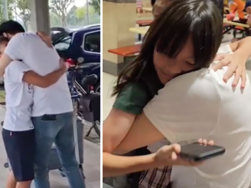 'Mark Lee is really a good father': Vid of actor&rsquo;s son and daughter running to hug him when he returns from overseas work trip touches netizens