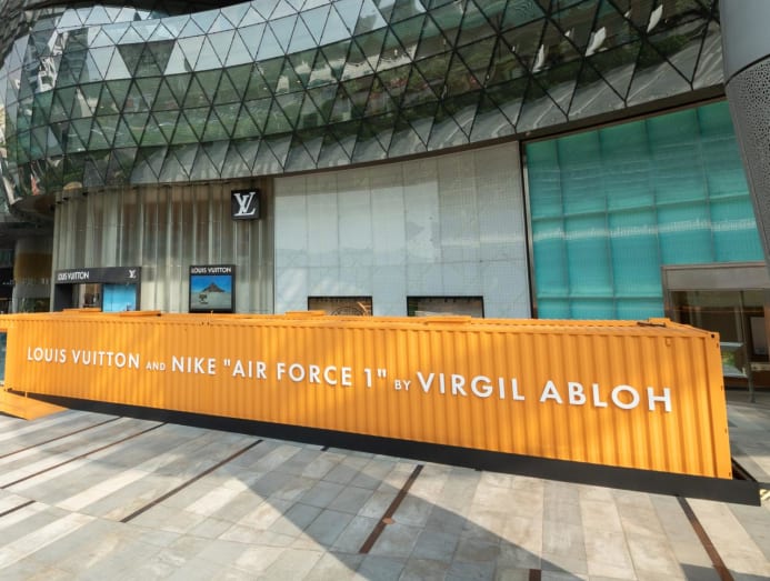 Waiting for the Louis Vuitton Nike Air Force 1 launch Check out this exhibition at ION Orchard CNA Luxury