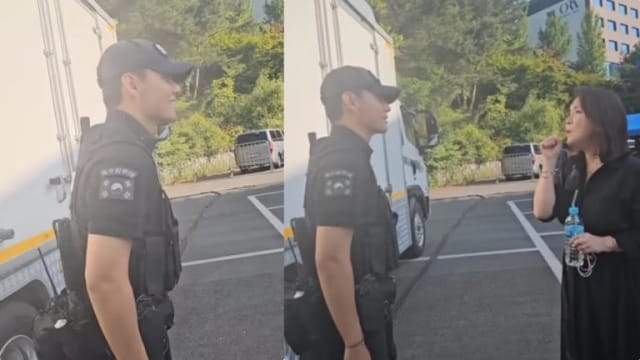 巧遇正在服兵役的大咖偶像　李智英大赞：没想到他这么绅士
