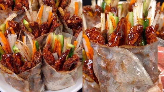 食谱：京酱肉丝卷