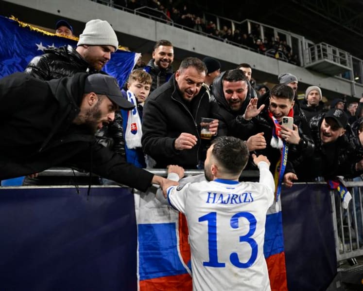 Kosovo stun Slovakia to book playoff final at home to Turkey