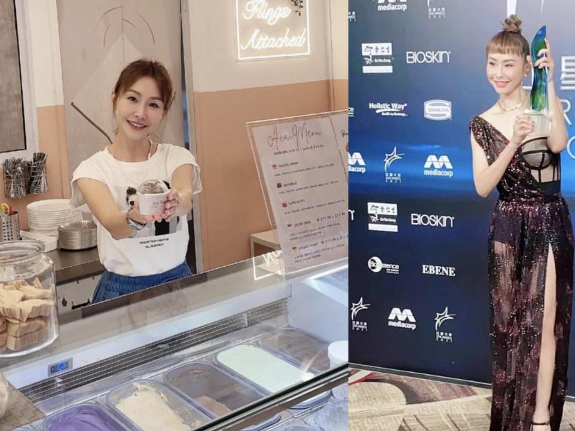 Ann Kok giving out 100 free scoops of ice cream to thank her IG followers and those who voted for her for Star Awards 2023