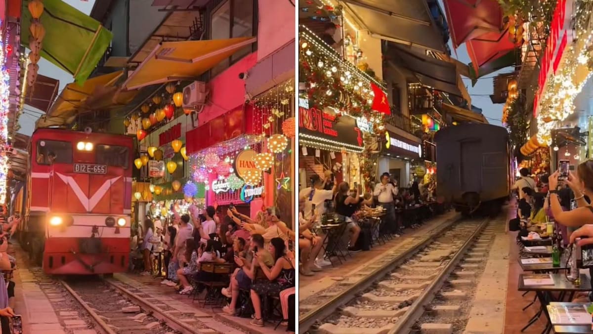 At Hanoi's popular railway cafe street, trains may stop running under safety and urban renewal plans