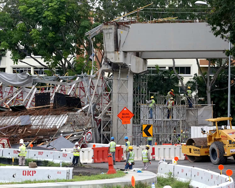Questions raised after collapse of flyover viaduct kills 1, injures 10