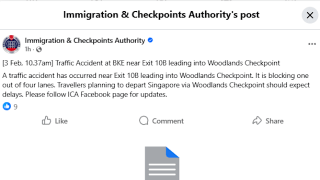 兀兰关卡附近发生交通事故 一名男骑士送院