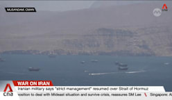 Iranian military says "strict management" resumed over Strait of Hormuz
