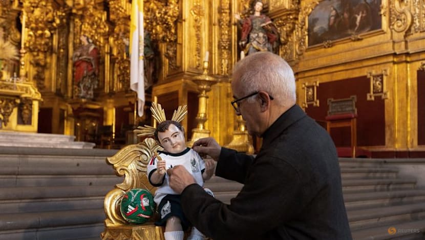 Praying for a World Cup miracle? Fans flock to baby Jesus in Mexico kit