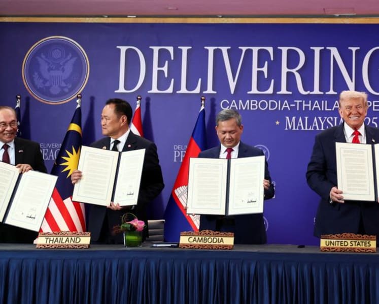 Trump says he 'stopped a war' by preserving a ceasefire between Cambodia and Thailand